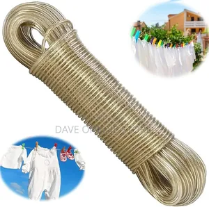 50m PVC Plastic Coated Steel Wire Rope Clothesline -