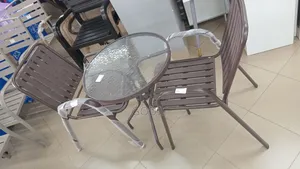 3-Piece Dark Brown Outdoor Bistro Dining Set