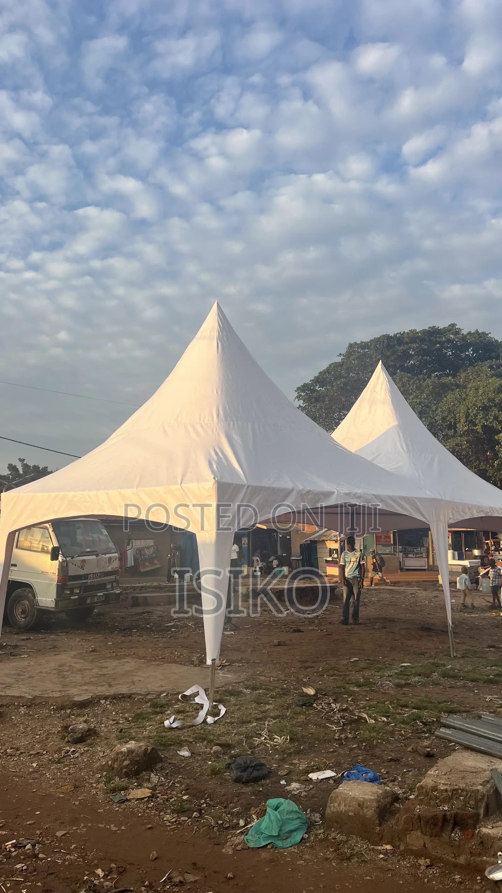 A Galvanized One Hundred Korean Material Seater Tent