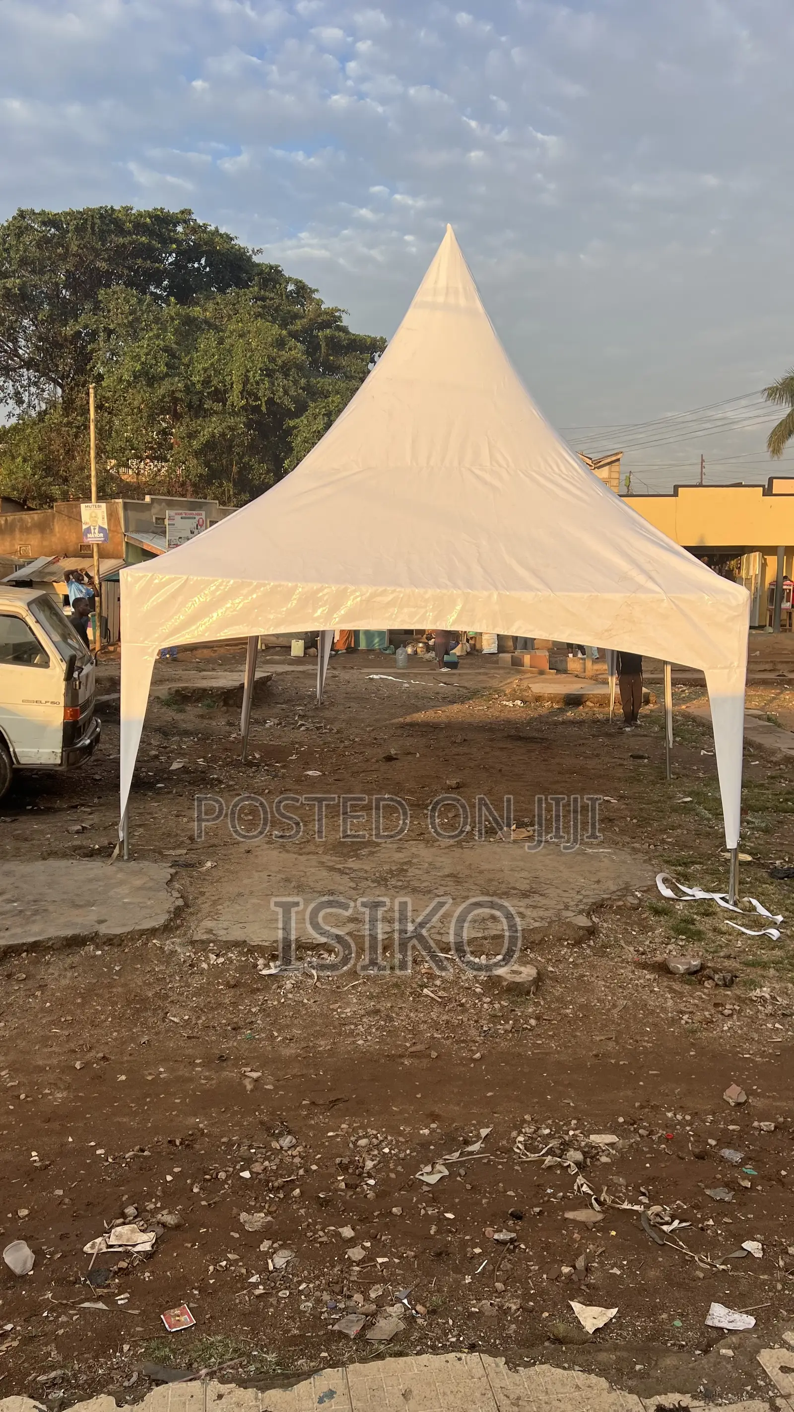 A Galvanized One Hundred Korean Material Seater Tent