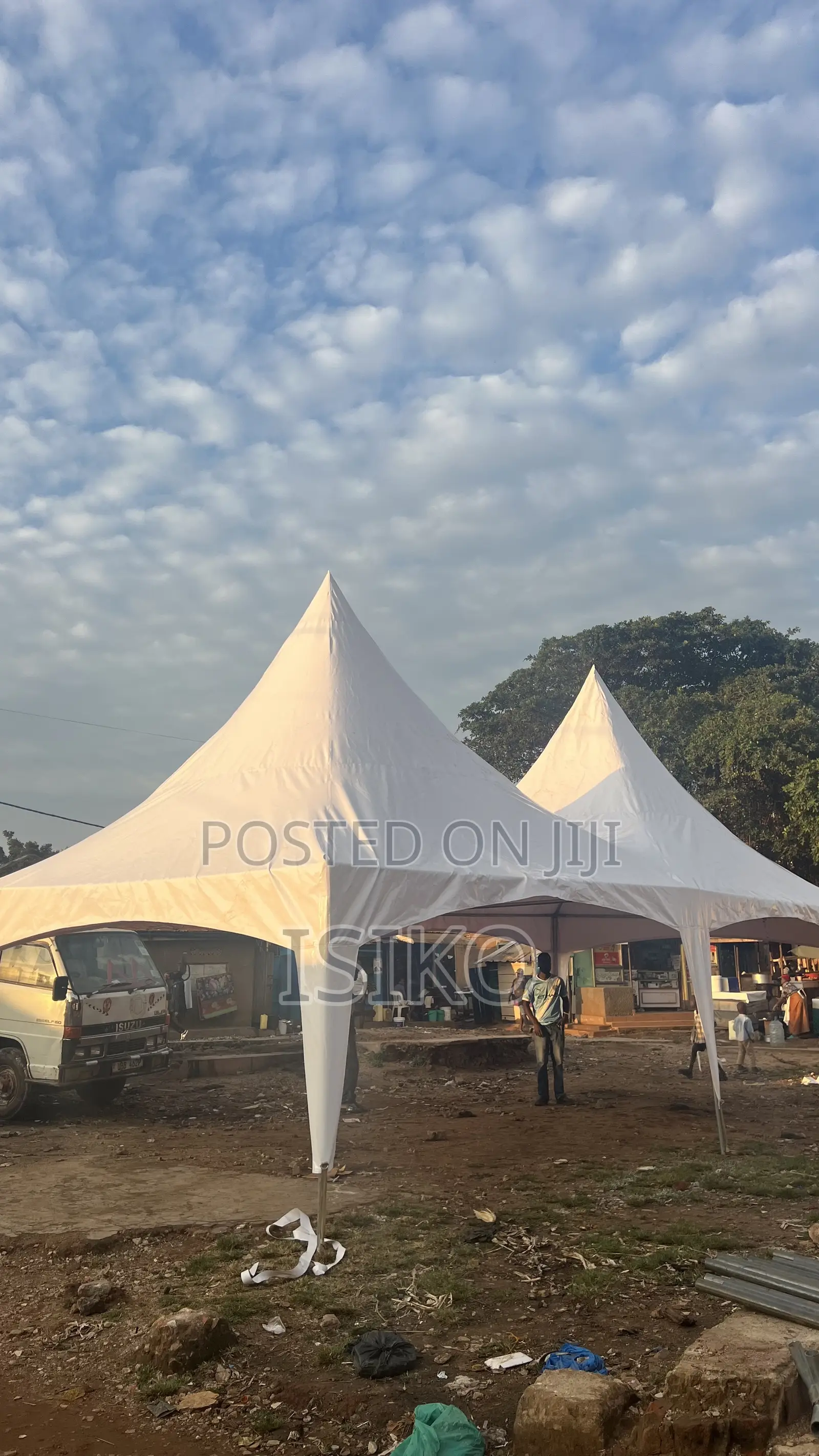 A Galvanized One Hundred Korean Material Seater Tent