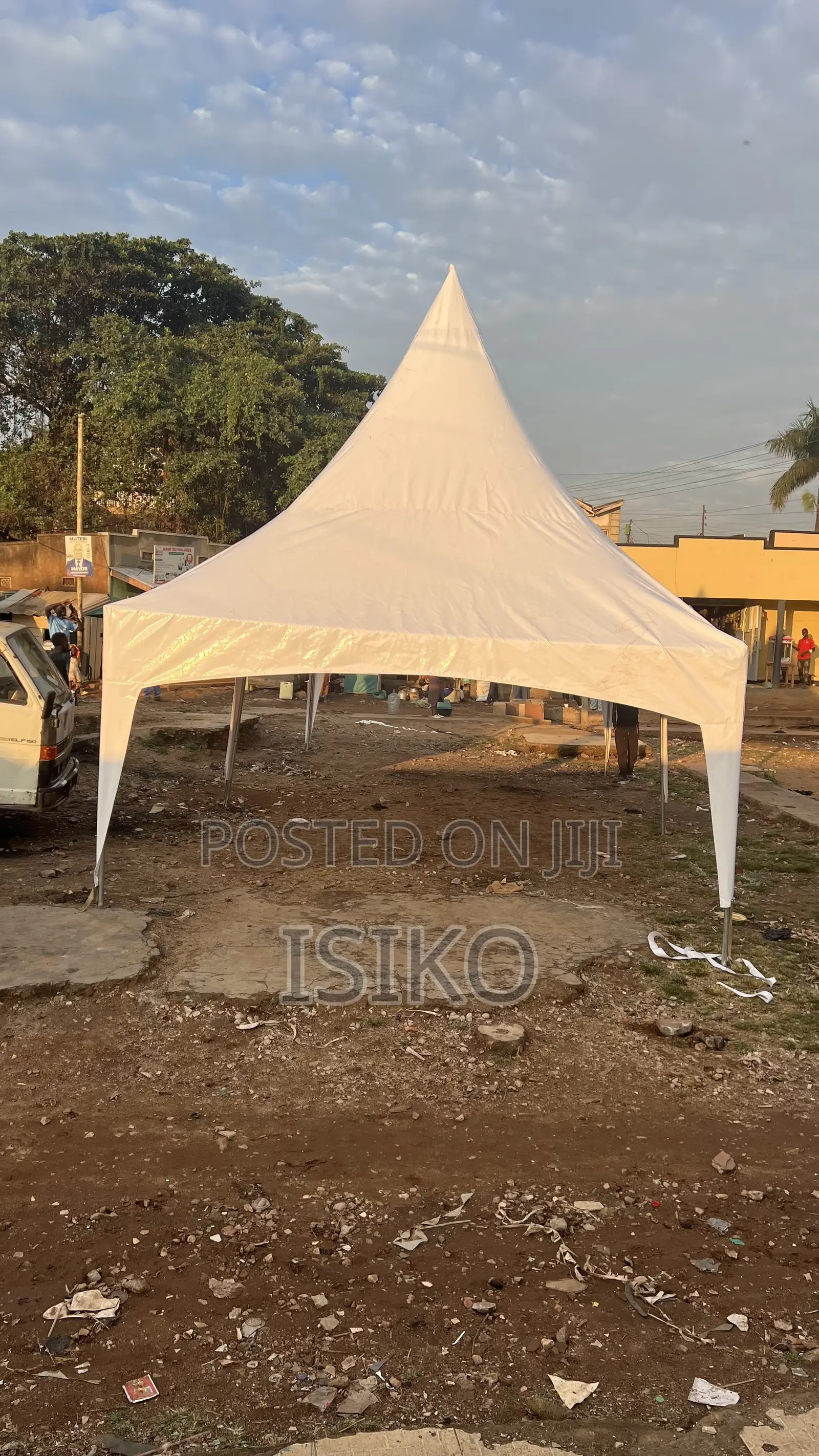 A Galvanized One Hundred Korean Material Seater Tent