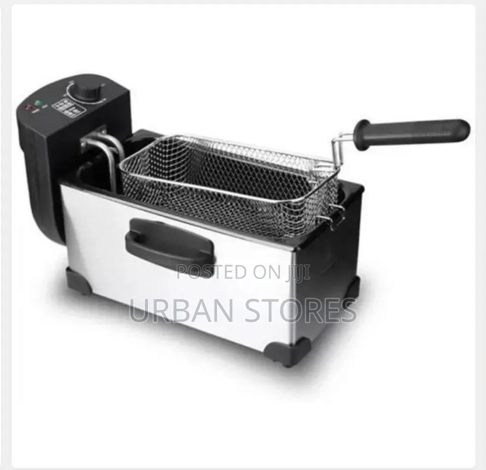 3.5L Electric Deep Fryer-Stainless Steel Silver