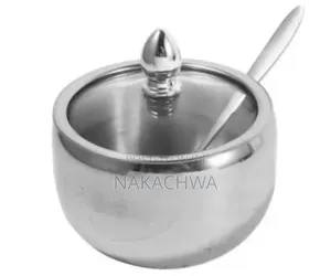 6 Pieces of Stainless Steel Serving Sugar Bowls