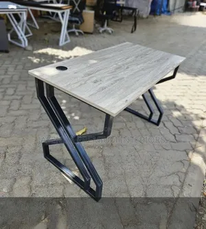 Boss Office Table 120cm Wood Top + X Metallic Legs | Premium