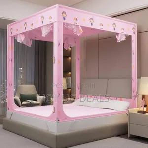 5x6 Canopy Bed Frame With an Integrated Mosquito Net