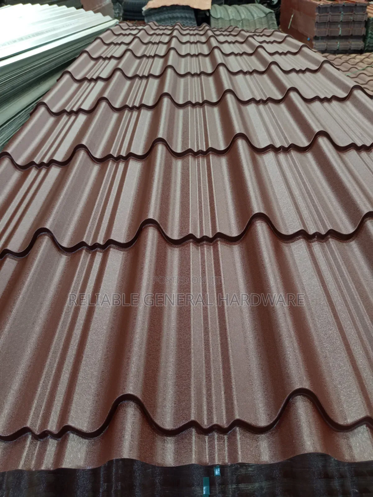 Iron Sheets Supertile Chocolate Brown Mat G.28