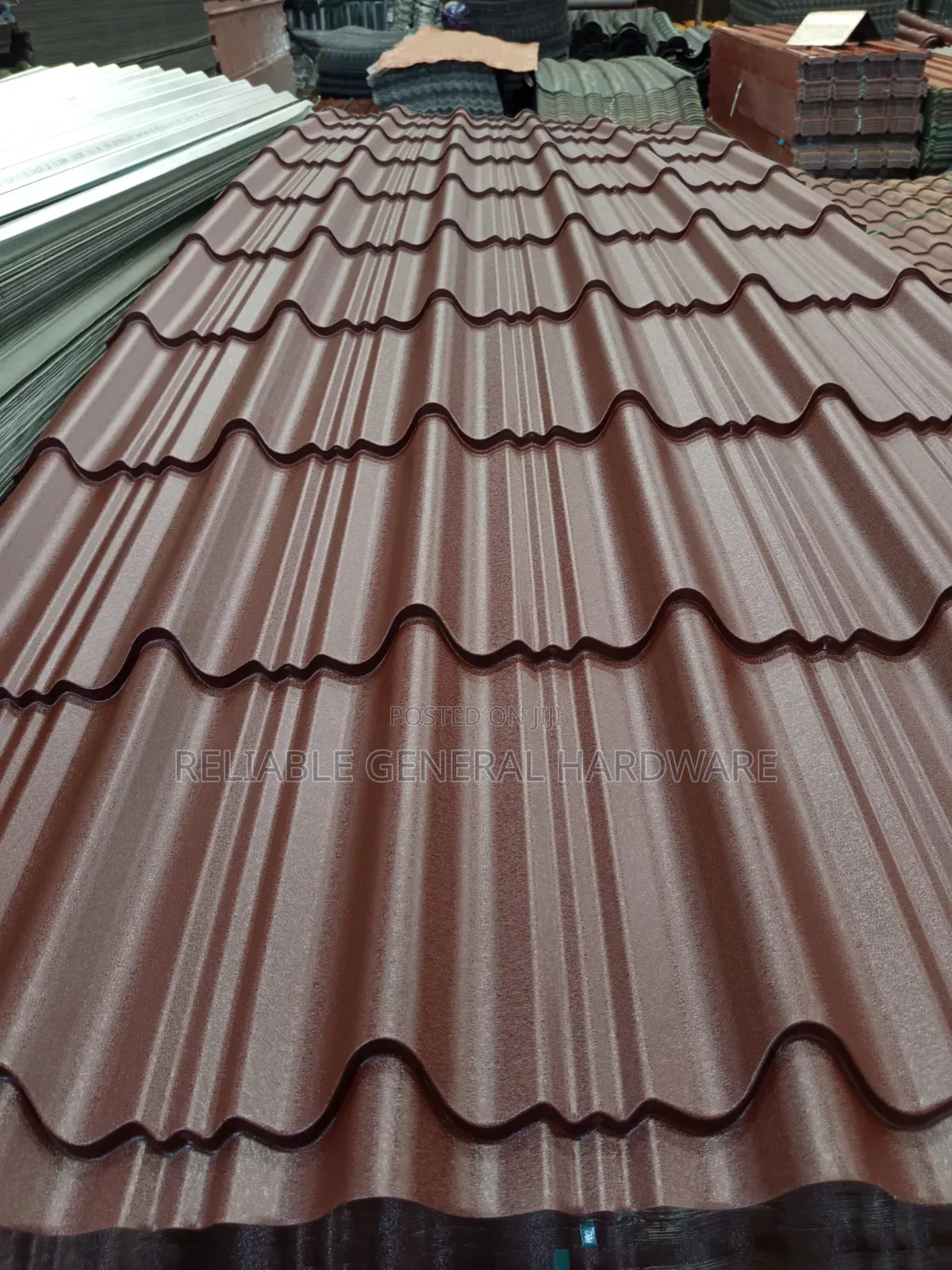 Iron Sheets Supertile Chocolate Brown Mat G.28