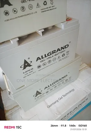 Allgrand Battery 50ah/12volts Gel Maintenance Free.