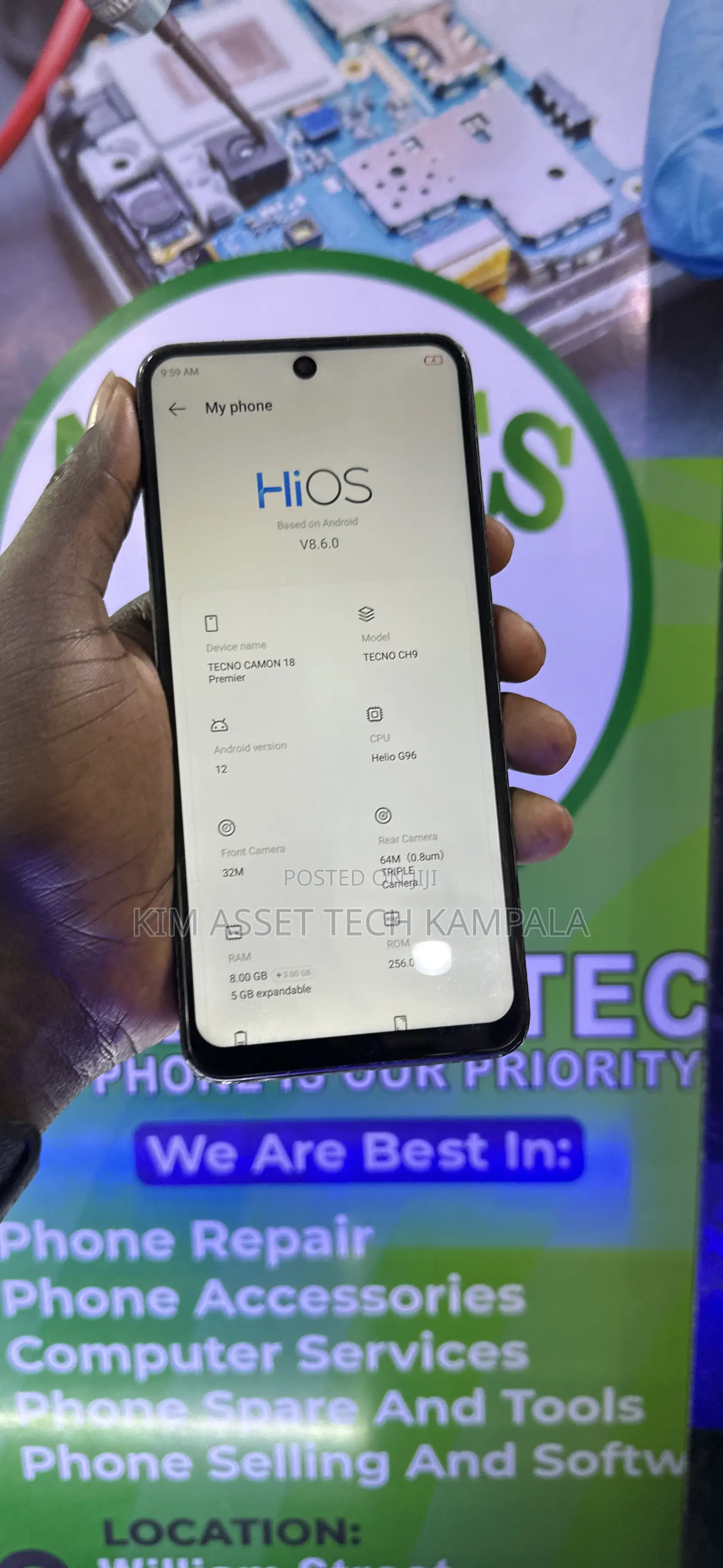 Tecno Camon 18 Premier 256 GB Gray