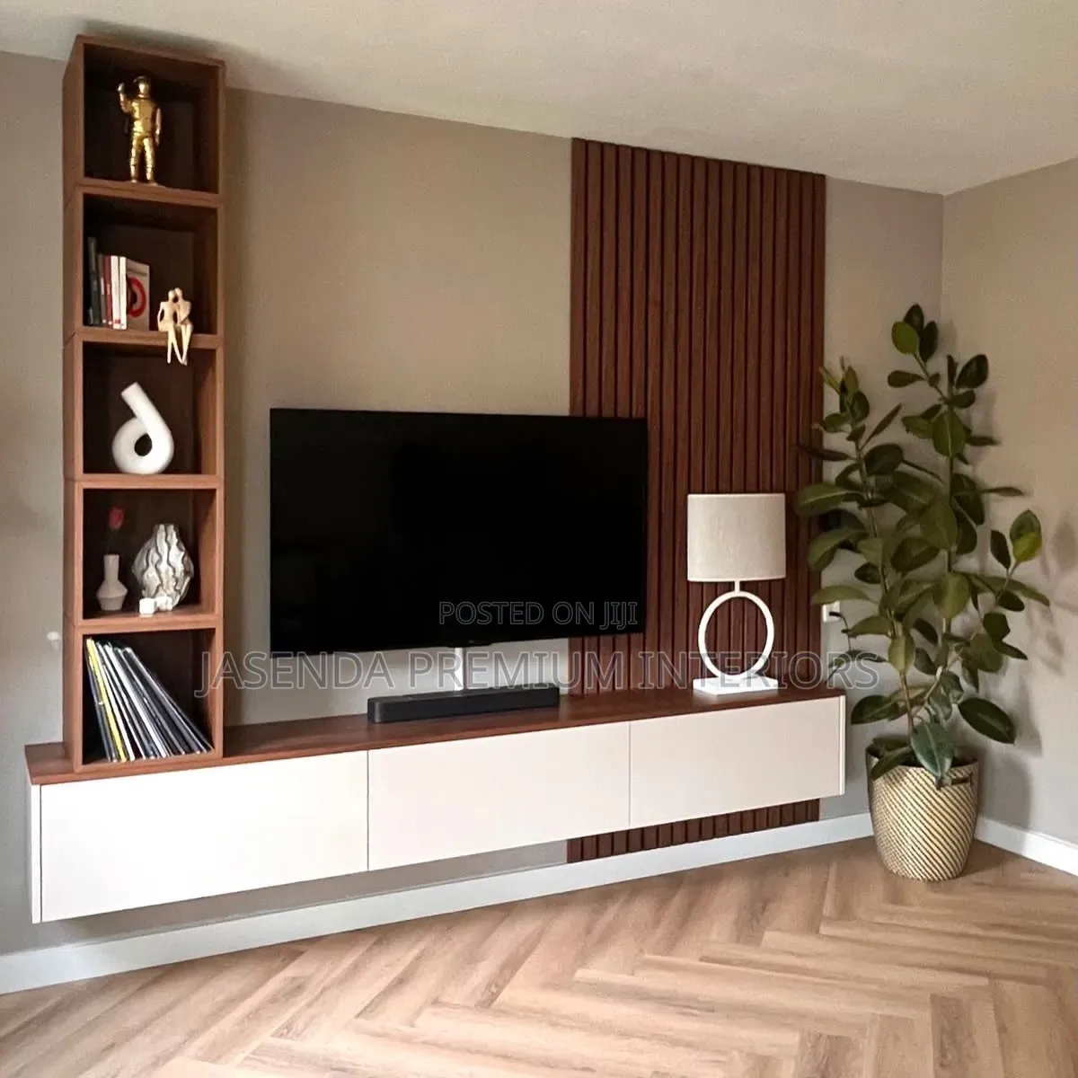 Modern TV Unit With Drawers | Floating Wall TV Stand