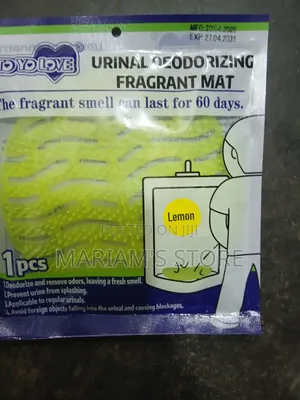 Urinal Screen Is to Deodorize Restrooms With a Lemon Fragrance.