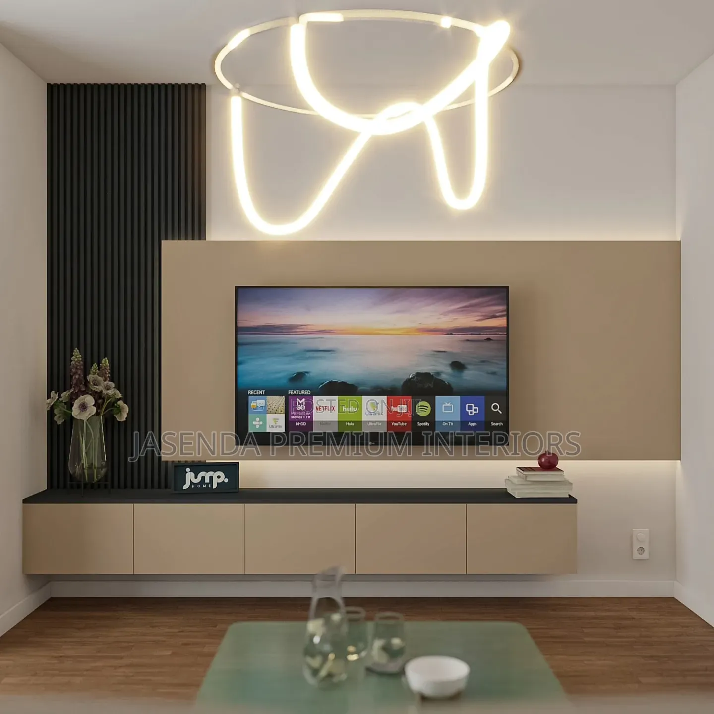 TV Wall Unit With Storage LED | Floating Stand TV Units