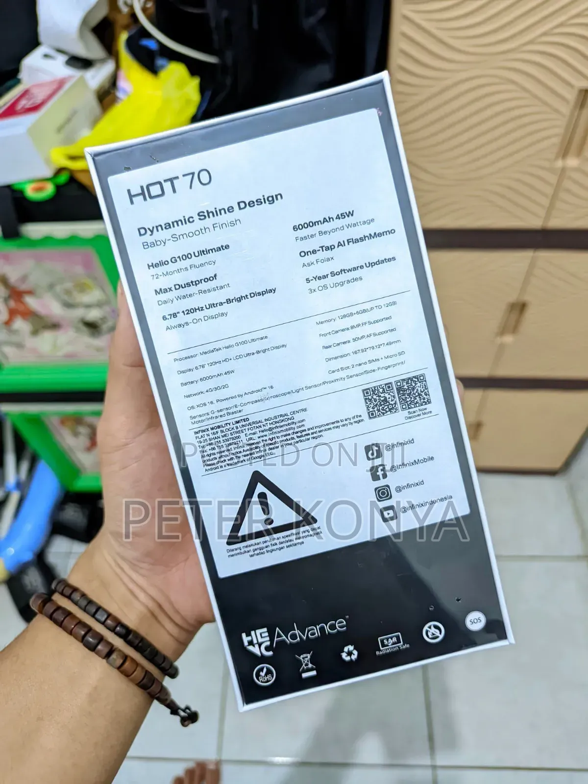 New Infinix Hot 70 256 GB Blue
