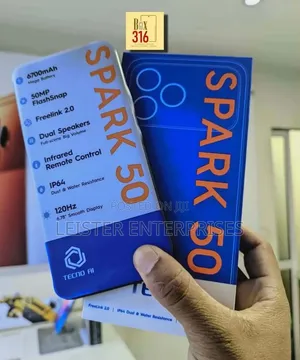 New Tecno Spark 50 128 GB Black