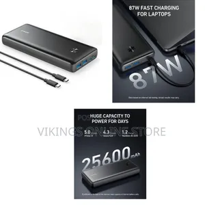 Anker Power Bank, 25,600mAh Portable on the Go Laptop Charger 87W