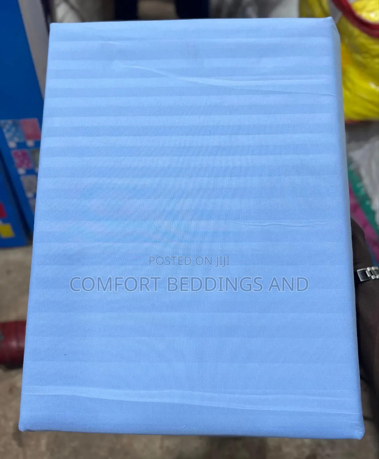 Cotton Bedsheets Set Light Blue