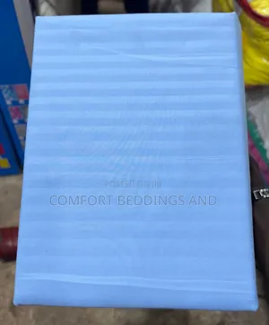Cotton Bedsheets Set Light Blue