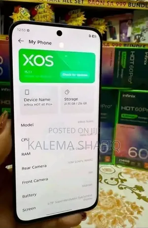 New Infinix Hot 60 Pro 256 GB Silver