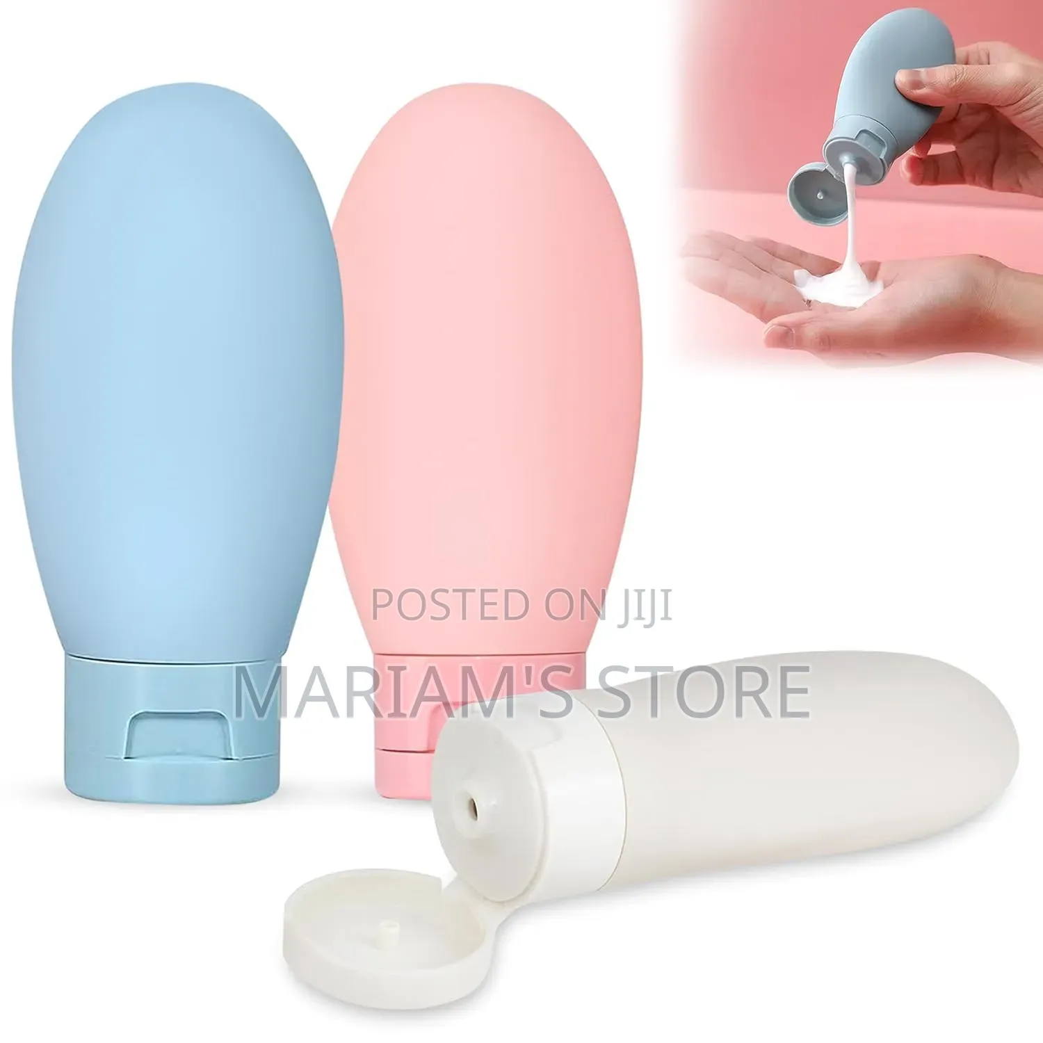 Refillable Silicone Travel Bottles for Lotions, Soaps , Oils