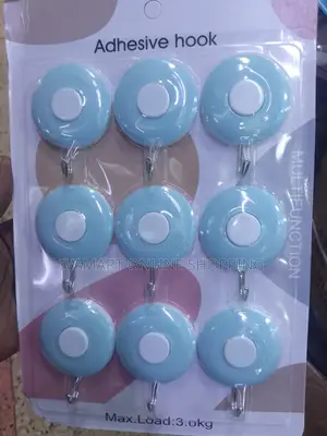 Adhesive Wall Sticky Hooks - 9 in a Pack