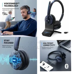 Anker PowerConf H700 With Charging Stand, Bluetooth Headset