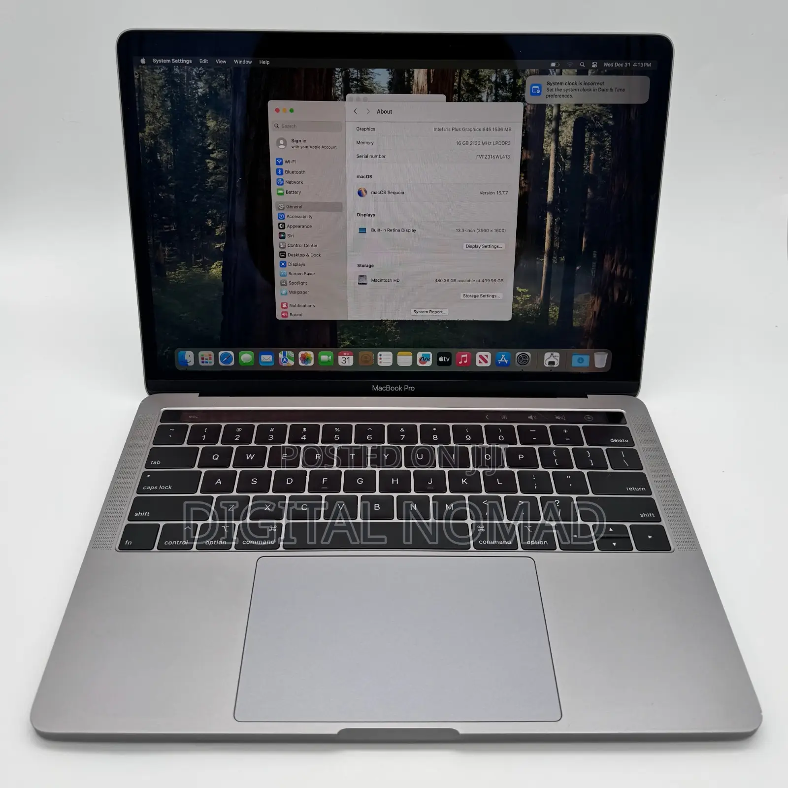 Laptop Apple MacBook Pro 2018 16GB Intel Core i5 SSD 256GB
