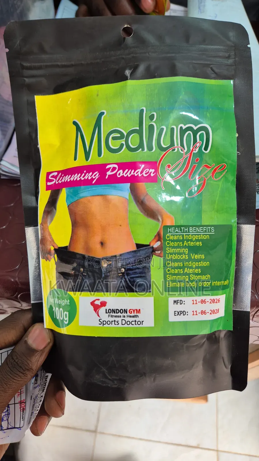 Medium Size Herbal Slimming Powder – Flat Belly Body Detox Formula