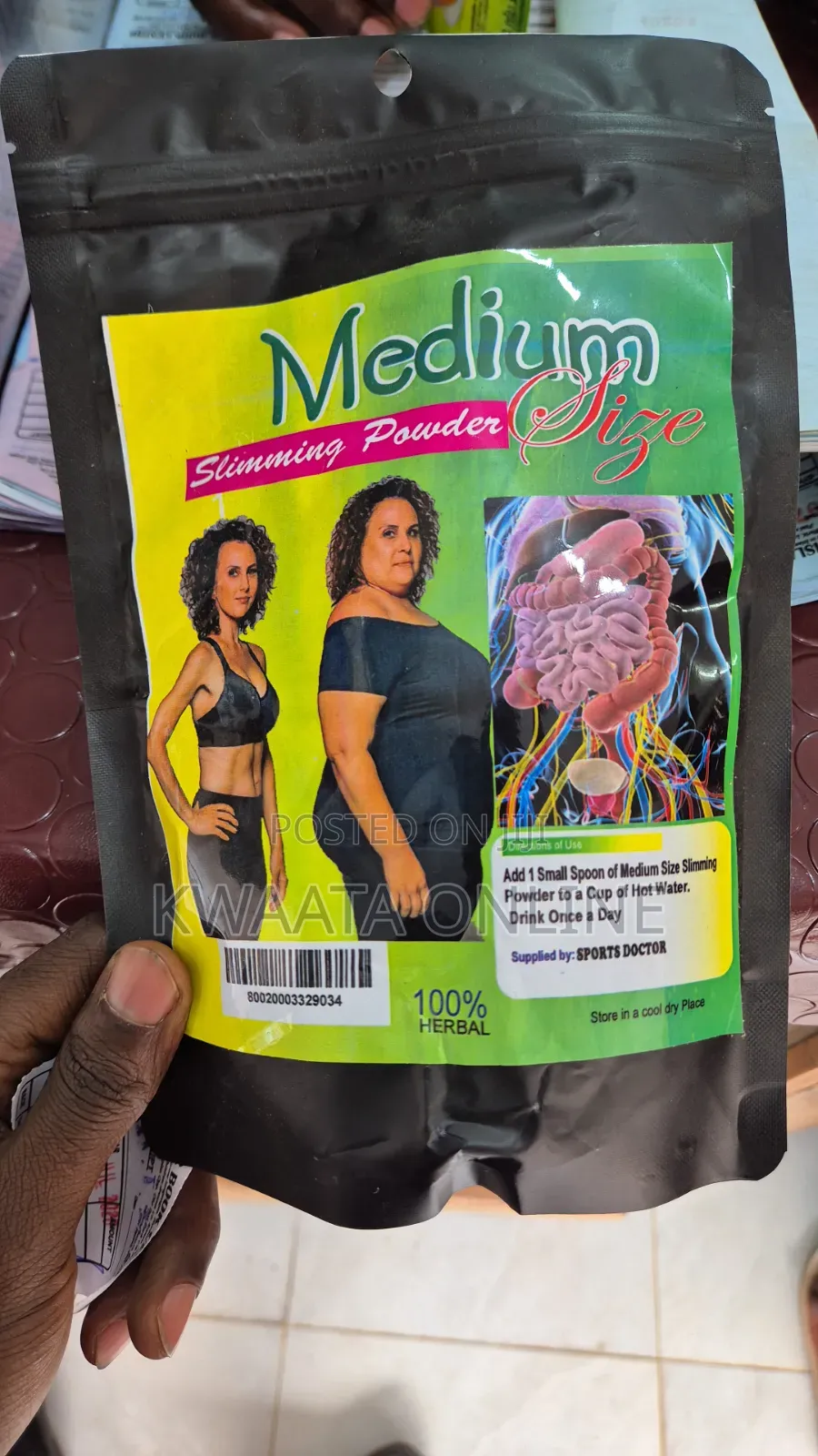 Medium Size Herbal Slimming Powder – Flat Belly Body Detox Formula