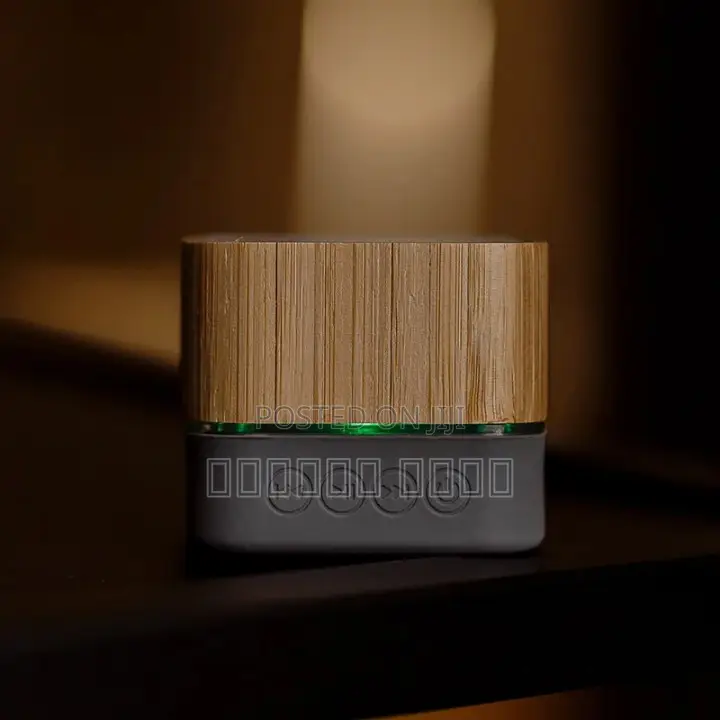 Mini Bamboo Speaker RGB Led Wireless