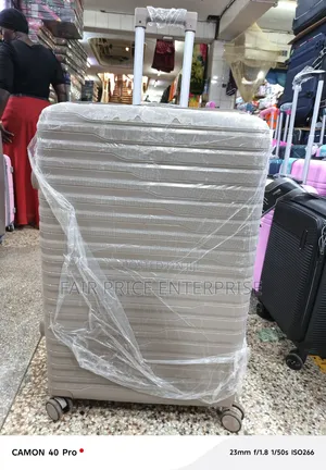 Rubber Plastic Suitcase. Medium Size