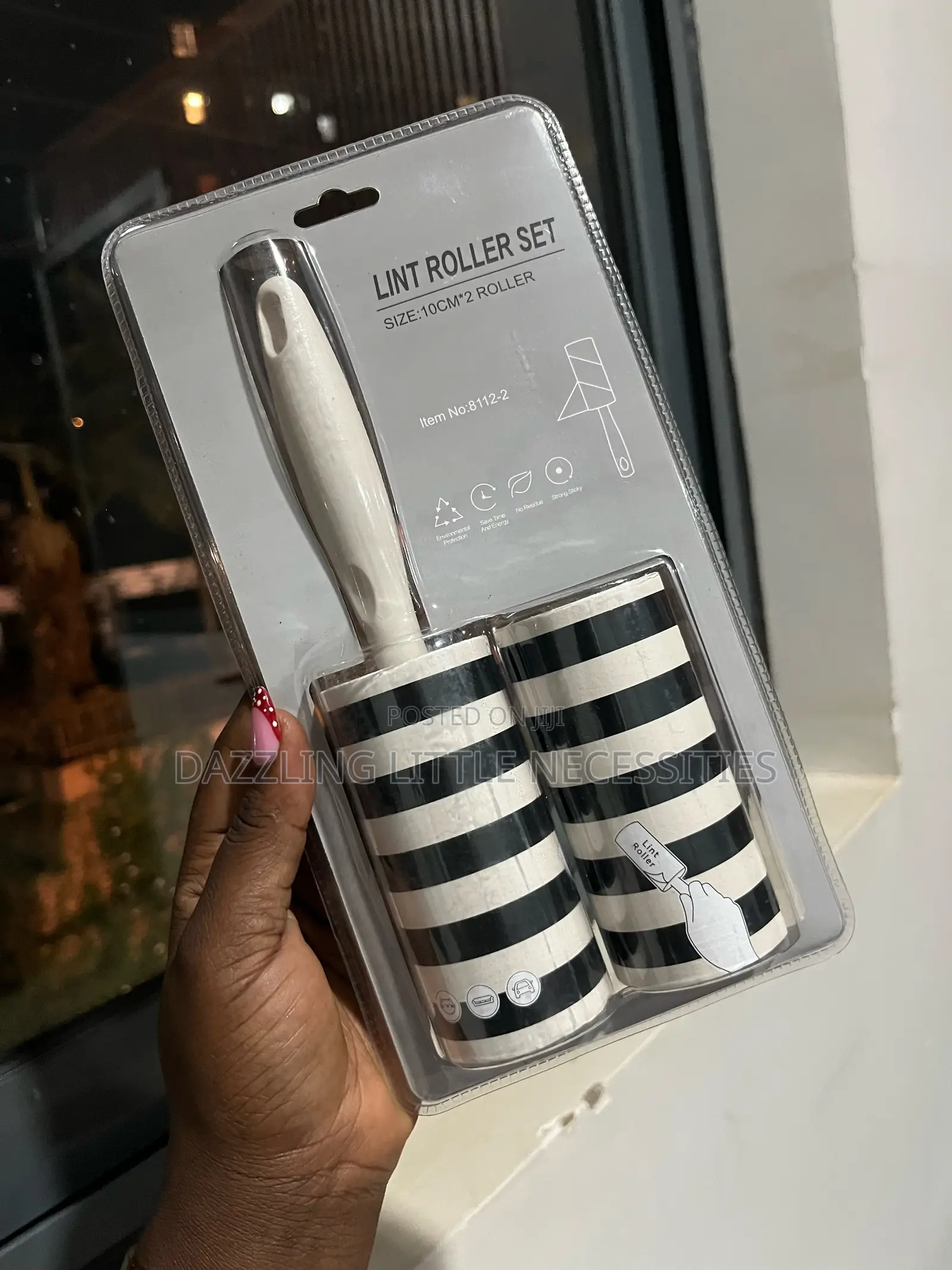 Pattern Lint Roller With 1 Extra Refill