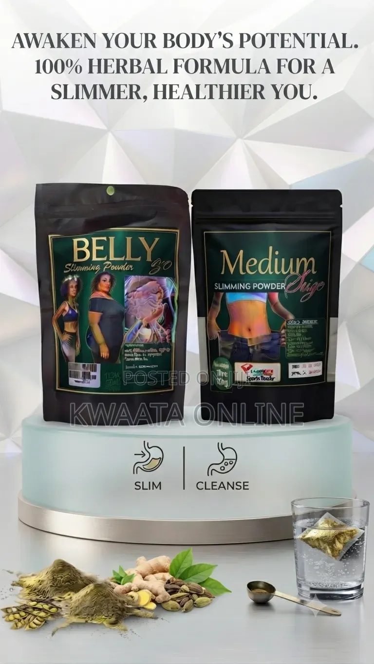 Medium Size Herbal Slimming Powder – Flat Belly Body Detox Formula