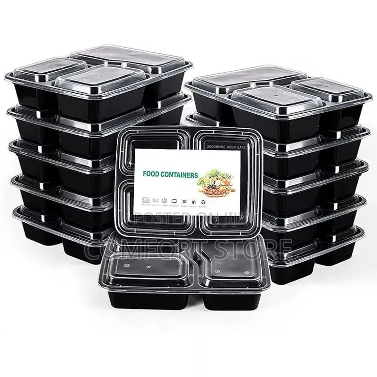 Packaging Container With 3 Sections