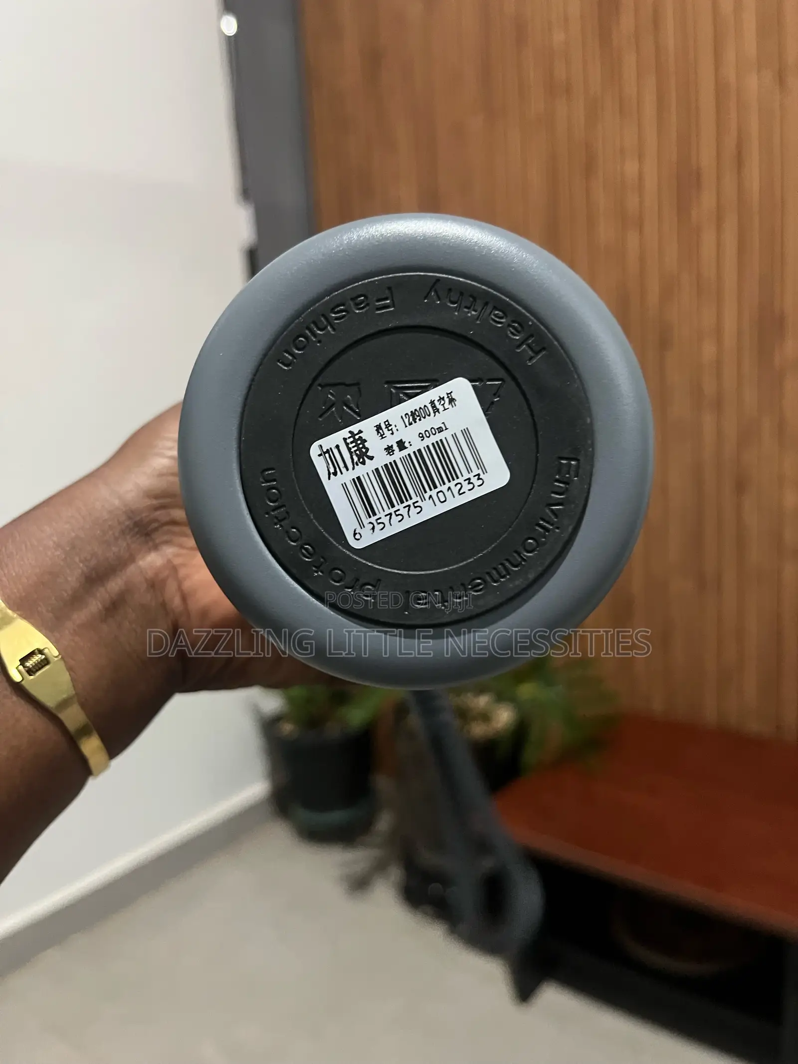 JK Vacuum Insulated Flask - 900mls (Gray)