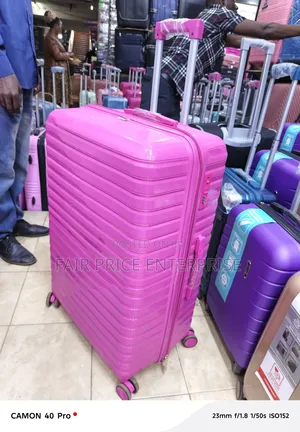 Original Rubber Plastic Suitcase. Extra Large Size