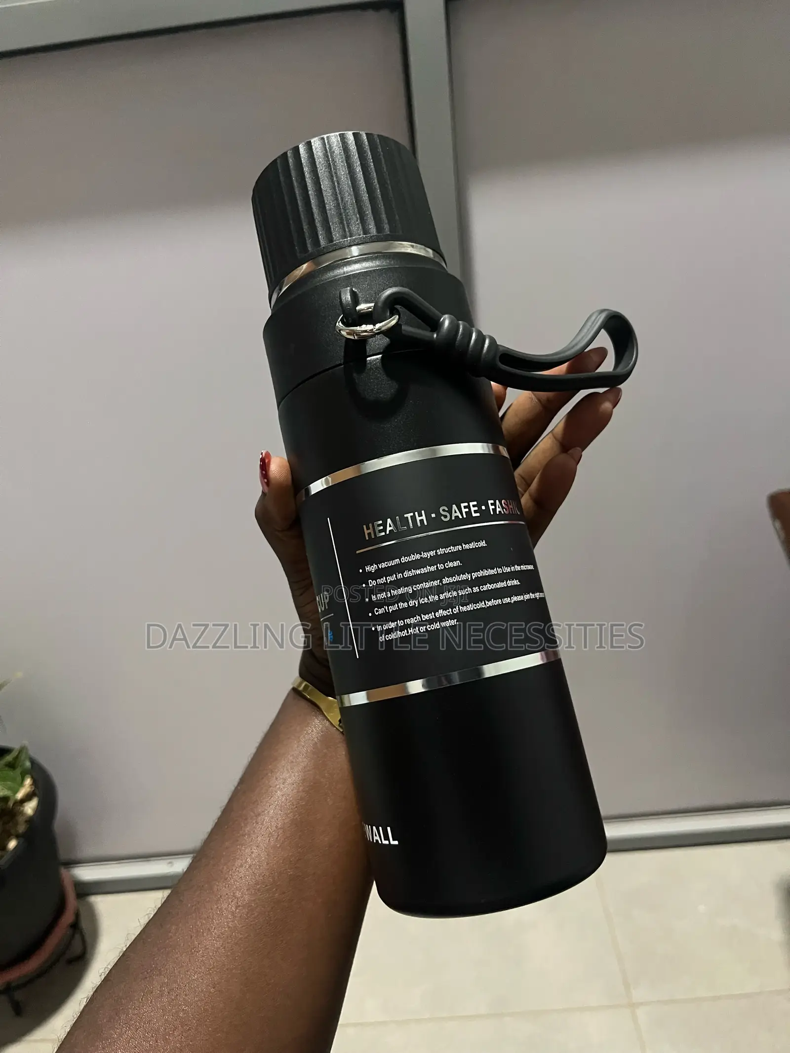 Jiakan Vacuum Insulated Flask - 900mls (Midnight Black)