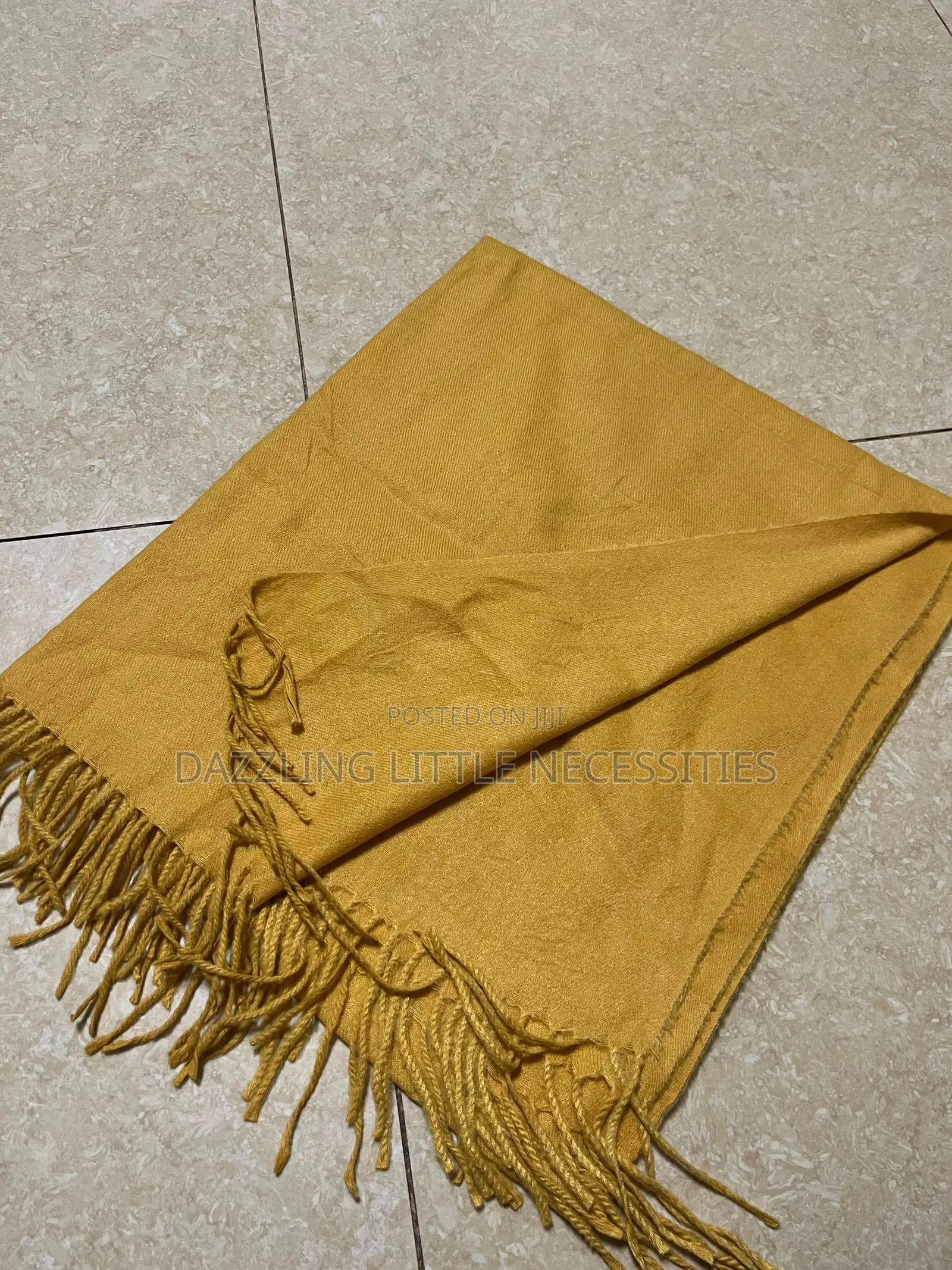 Mustard Yellow Cashmere Scarf