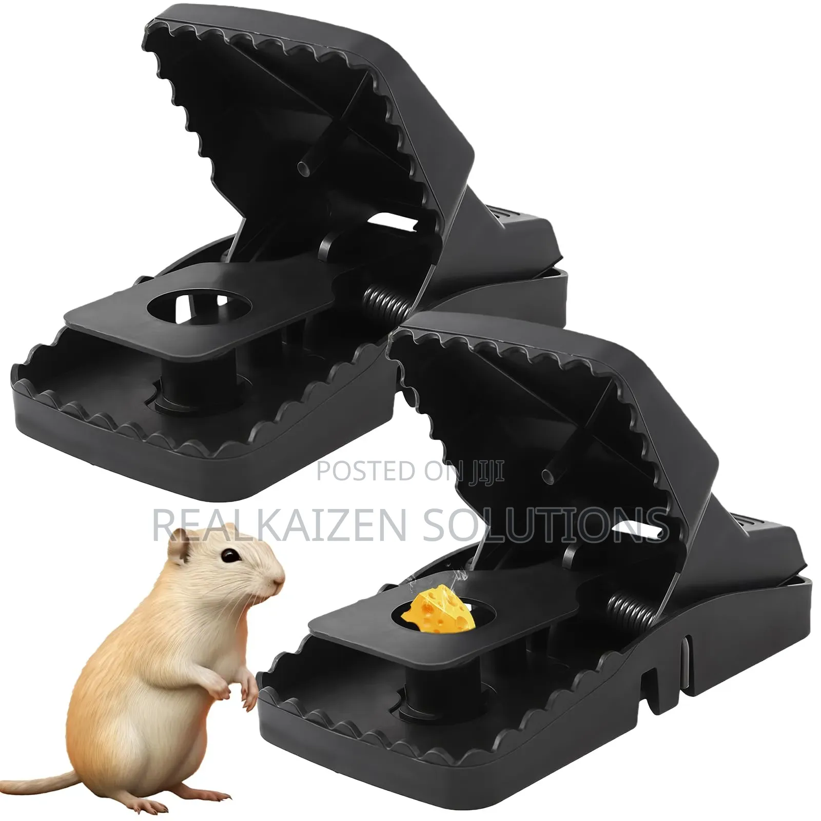 Heavy Duty Reusable Crocodile Teeth Snap Mouse and Rat Traps 2pcs