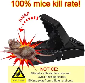 Heavy Duty Reusable Crocodile Teeth Snap Mouse and Rat Traps 2pcs