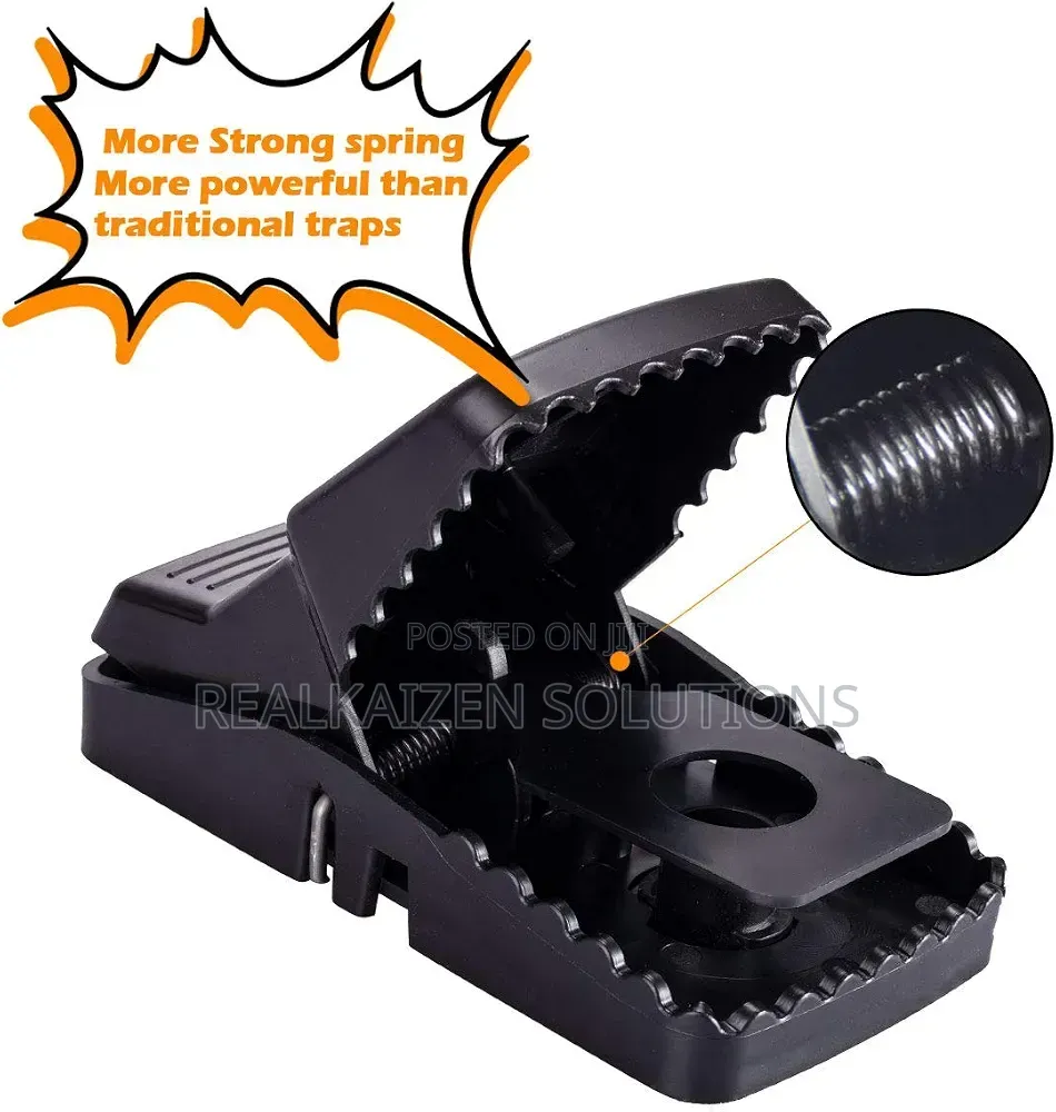 Heavy Duty Reusable Crocodile Teeth Snap Mouse and Rat Traps 2pcs
