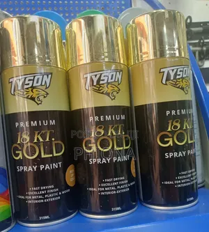 Gold and Silver Tyson Spray Paint
