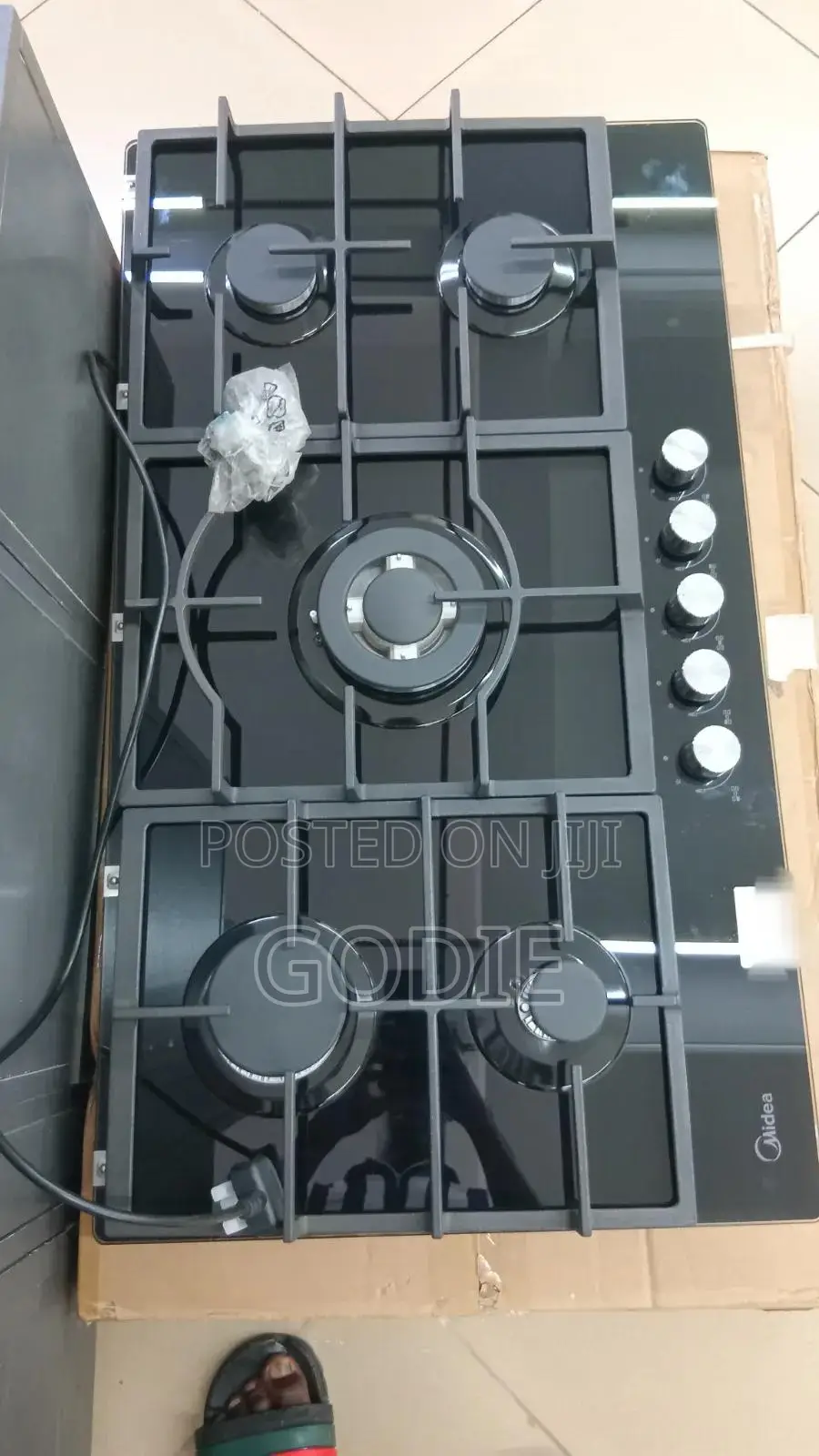 Midea 90cm Built-in Gas Hob, Featuring Five Burners