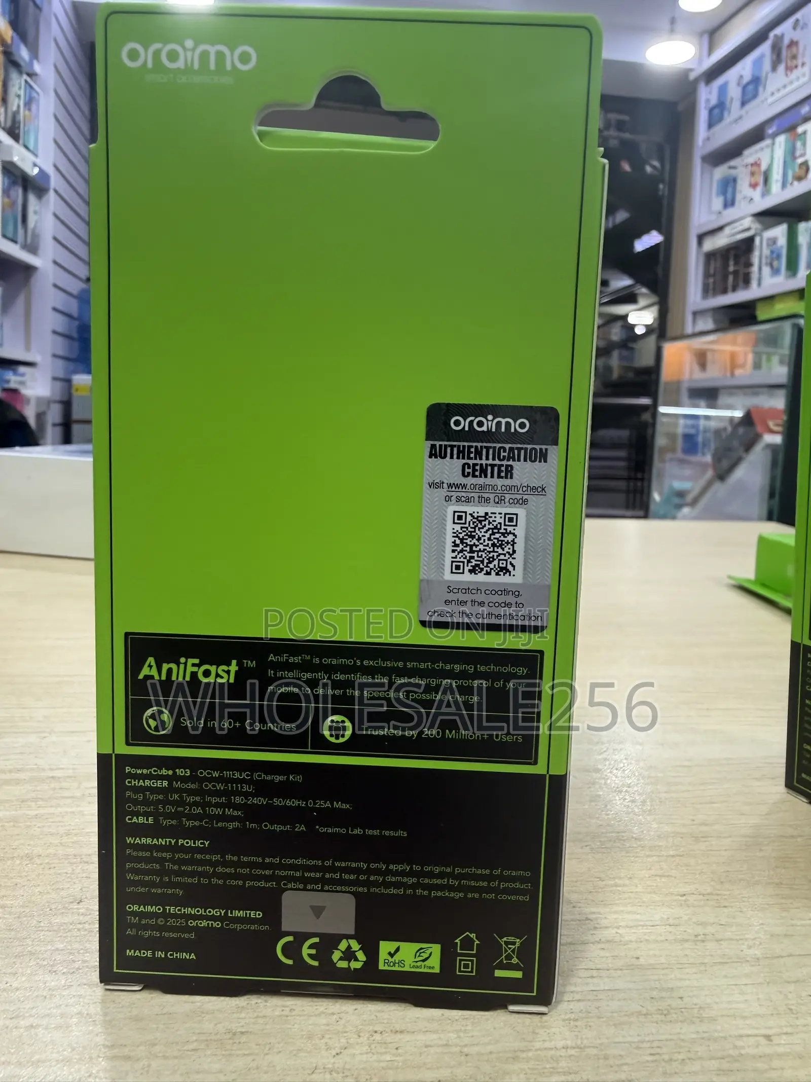Oraimo Type-C Charger Power Cube 103