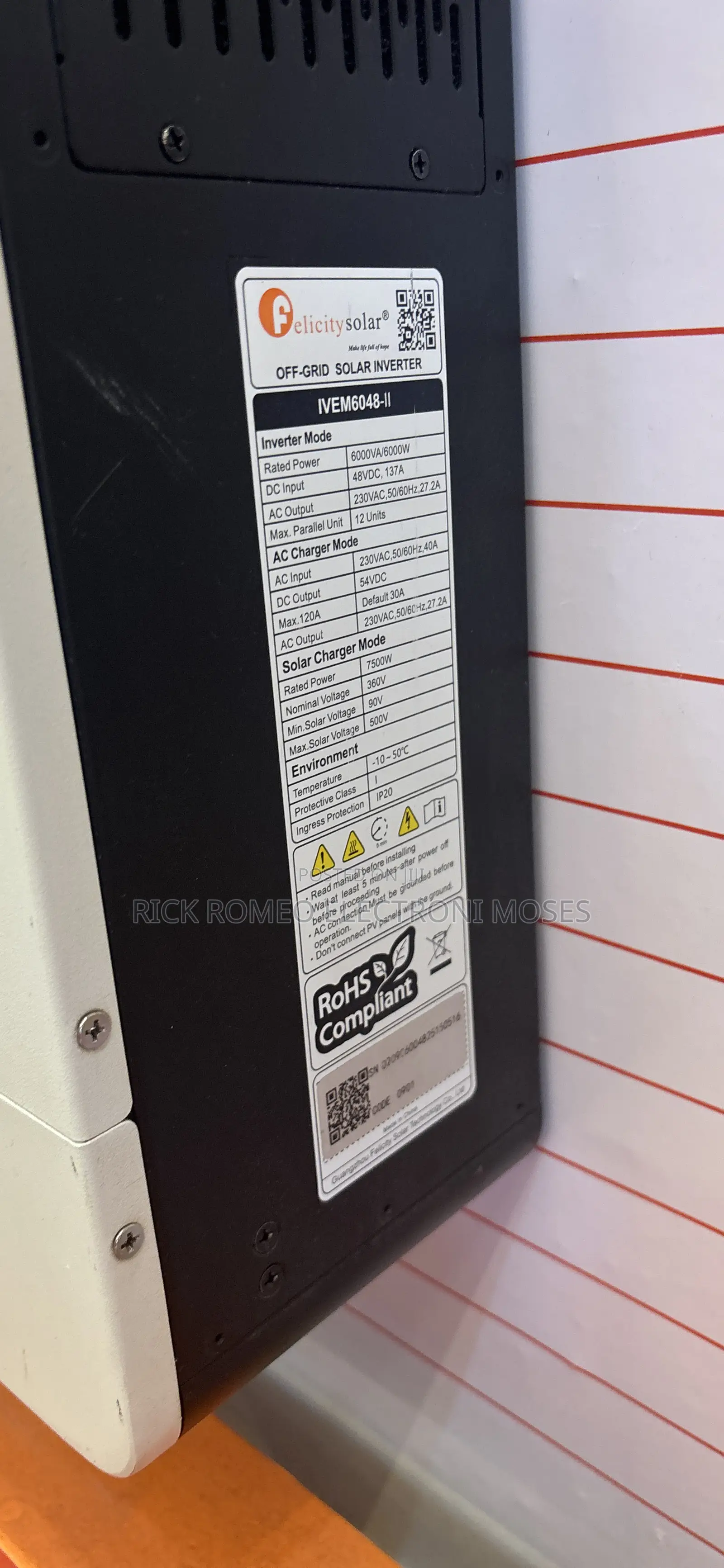 6kva 48v Hybrid Felicity Inverter