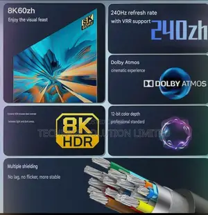  HDMI 2.1 Cable – 3M High-Speed 48Gbps UHD Cable