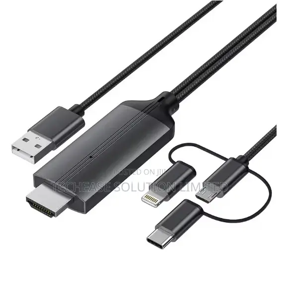 3-in-1 HDMI Cable Adapter – Type-C / Micro USB / Phone MHL to HDMI