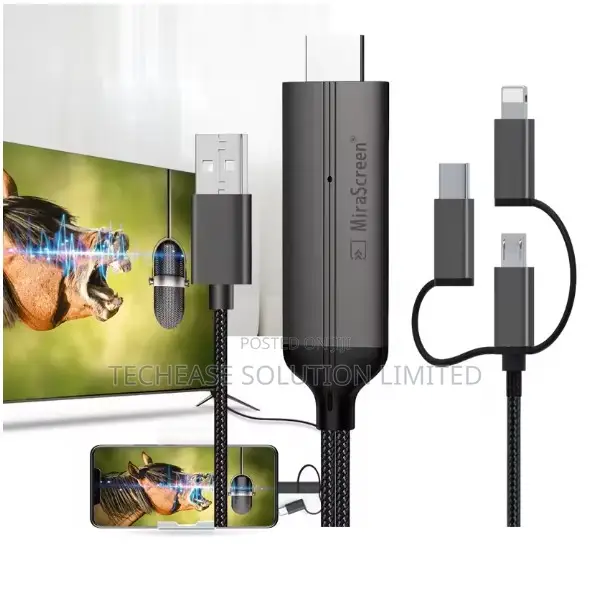 3-in-1 HDMI Cable Adapter – Type-C / Micro USB / Phone MHL to HDMI