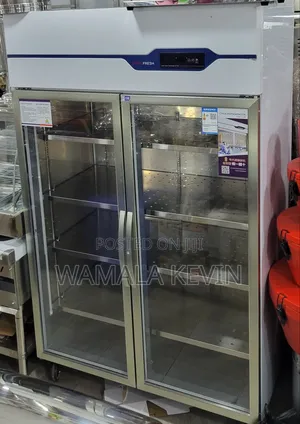 Commercial Two-Door Glass Refrigerator