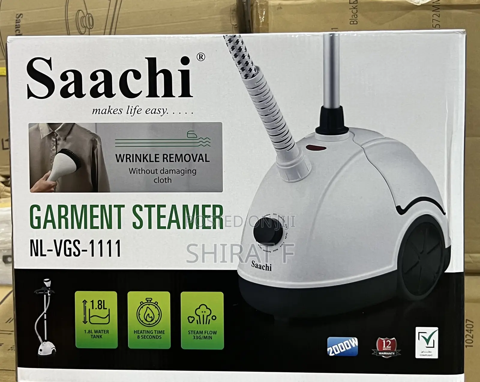 Garmet Steamer Saachi 1.8 Litre